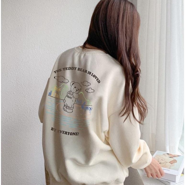 現貨絕版品出清  MUAHMUAH 連帽T恤 帽T 長袖帽T 內刷毛 MUAH MUAH 泰迪熊【PS中壢】-細節圖9