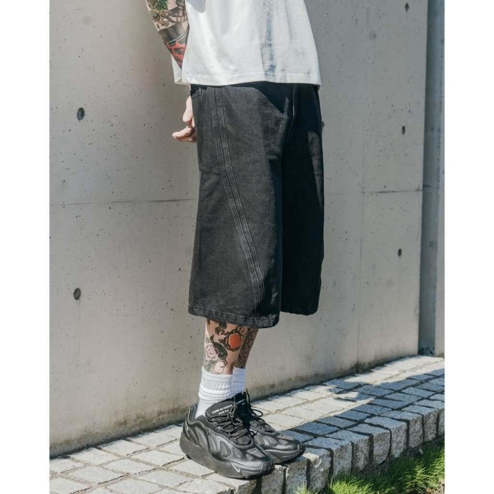 ORDINARY 25SS 3D ARC DENIM SHORTS ３D剪裁七分牛仔短褲【PS中壢】-細節圖2