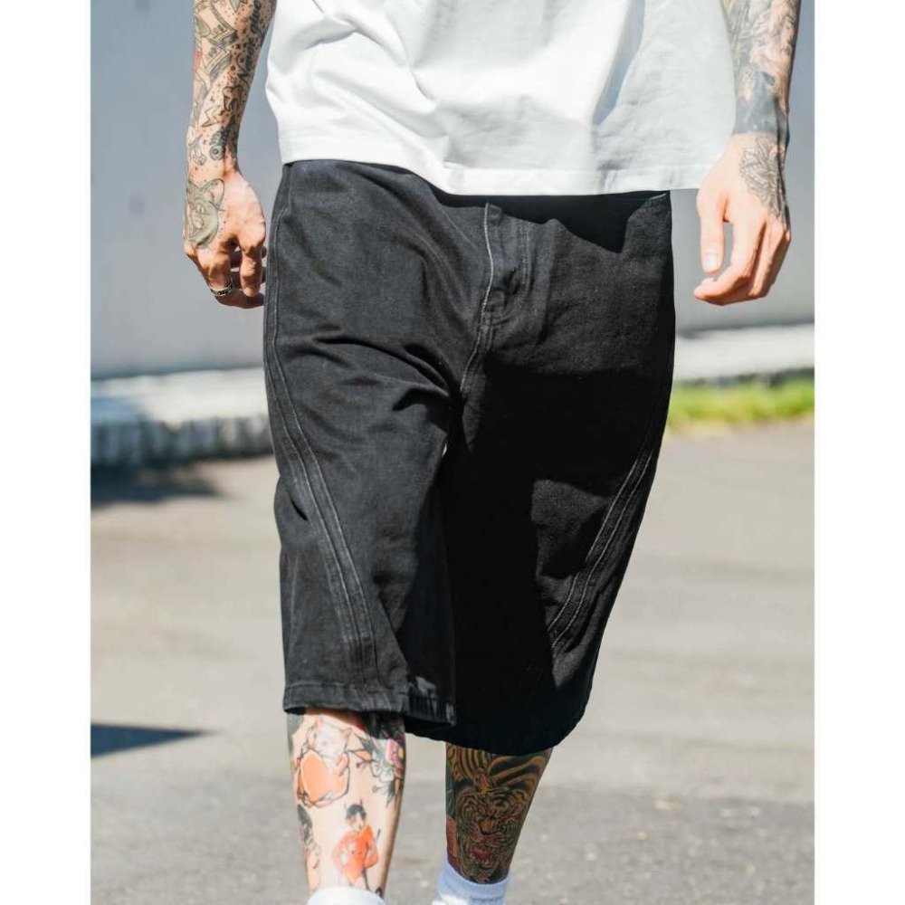 ORDINARY 25SS 3D ARC DENIM SHORTS ３D剪裁七分牛仔短褲【PS中壢】-細節圖4