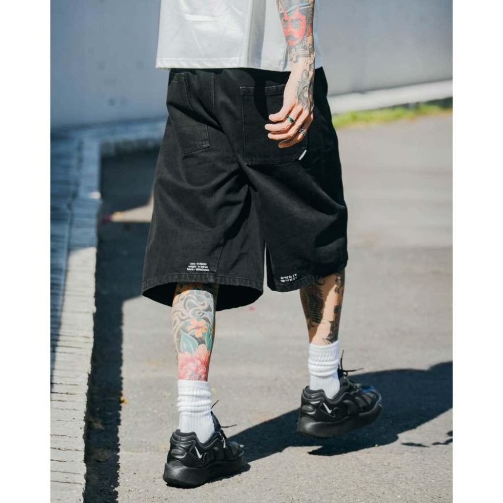 ORDINARY 25SS 3D ARC DENIM SHORTS ３D剪裁七分牛仔短褲【PS中壢】-細節圖5