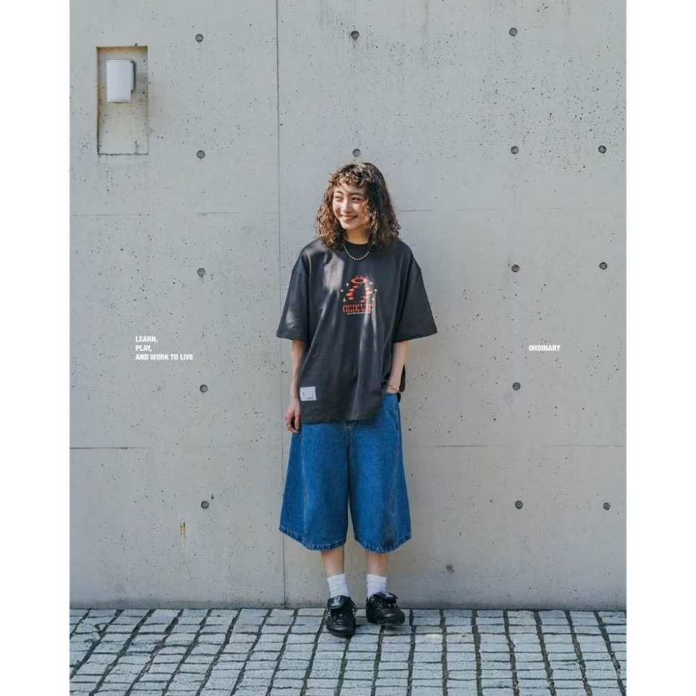 ORDINARY 25SS 3D ARC DENIM SHORTS ３D剪裁七分牛仔短褲【PS中壢】-細節圖7