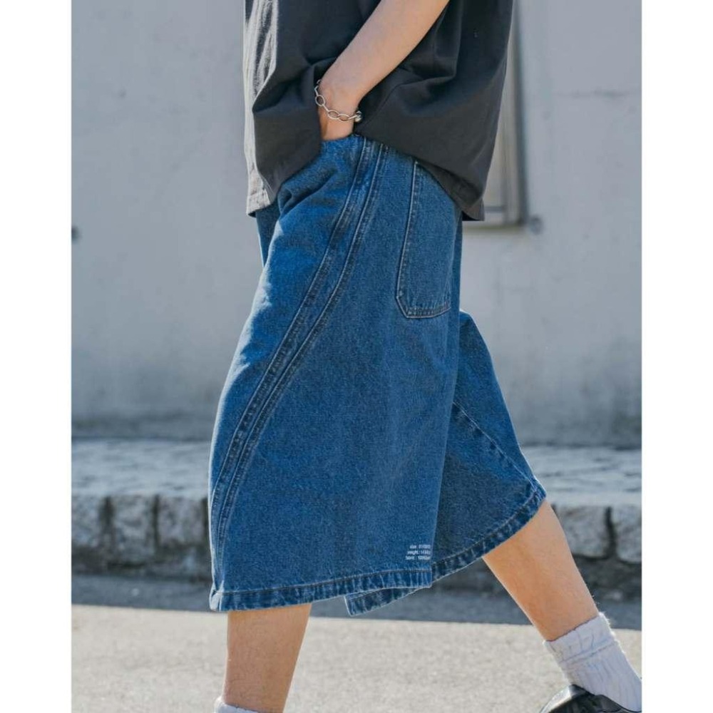 ORDINARY 25SS 3D ARC DENIM SHORTS ３D剪裁七分牛仔短褲【PS中壢】-細節圖9
