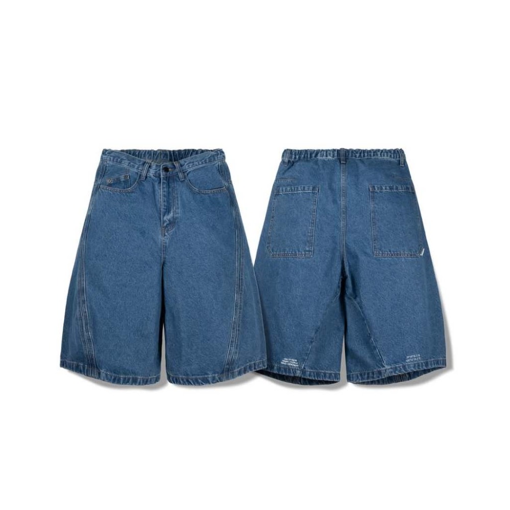 ORDINARY 25SS 3D ARC DENIM SHORTS ３D剪裁七分牛仔短褲【PS中壢】-規格圖9