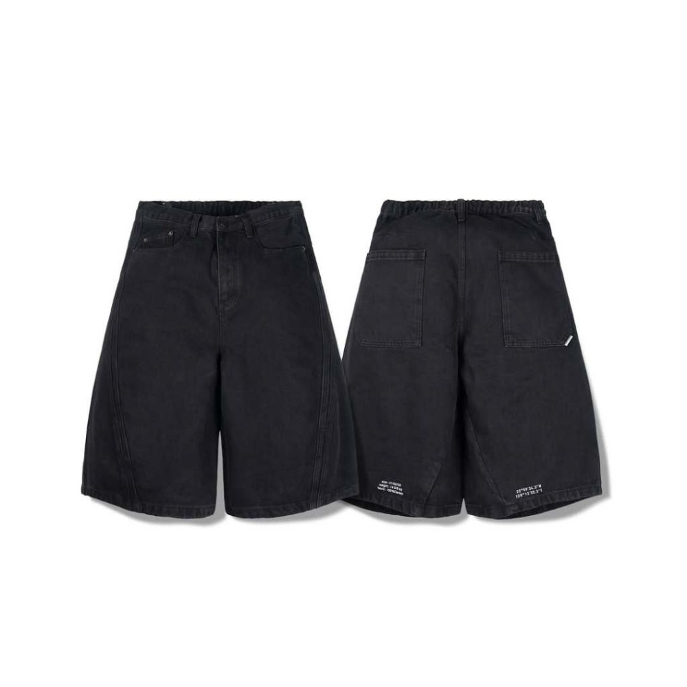 ORDINARY 25SS 3D ARC DENIM SHORTS ３D剪裁七分牛仔短褲【PS中壢】-規格圖9