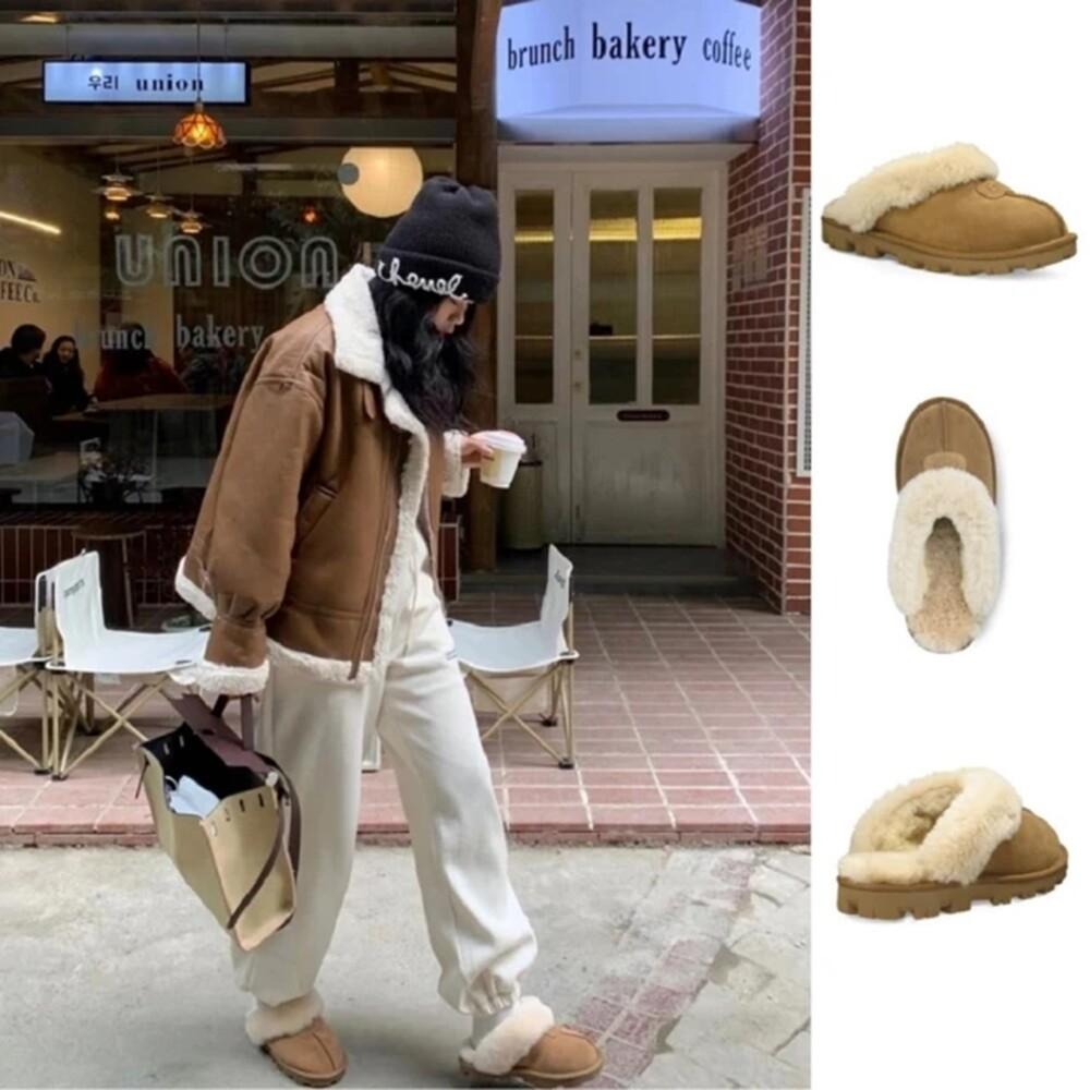 UGG Disquette 張員瑛同款 穆勒鞋 女鞋 保暖出街 秋冬必備 懶人鞋 UG5125 【PS中壢】-細節圖3