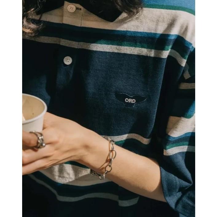 ORDINARY 25SS URBAN BORDER POLO 寬條紋城市POLO衫  短T【PS中壢】-細節圖2