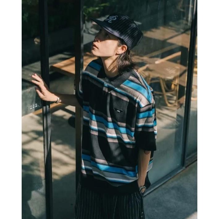 ORDINARY 25SS URBAN BORDER POLO 寬條紋城市POLO衫  短T【PS中壢】-細節圖8