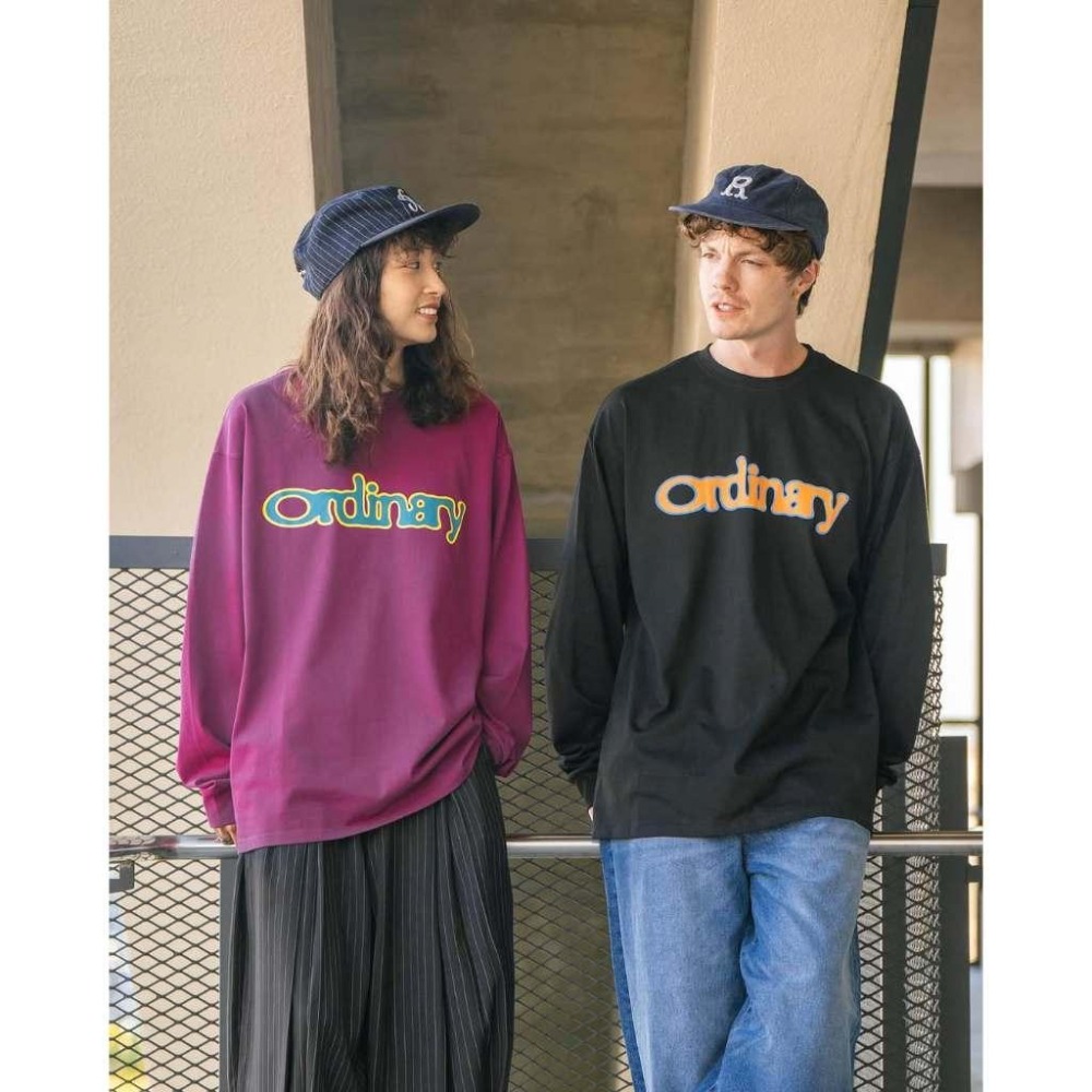 ORDINARY 25AW LOGO L/S TEE 昏眩LOGO 基礎長TEE【PS中壢】-細節圖2