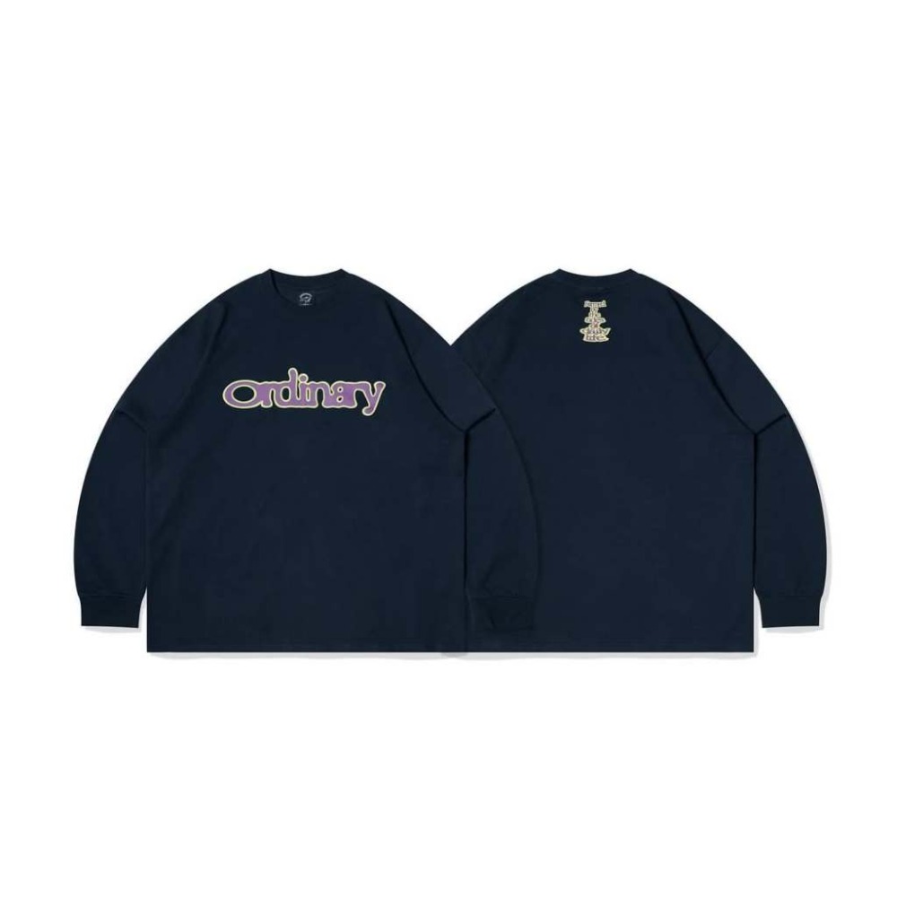 ORDINARY 25AW LOGO L/S TEE 昏眩LOGO 基礎長TEE【PS中壢】-規格圖9