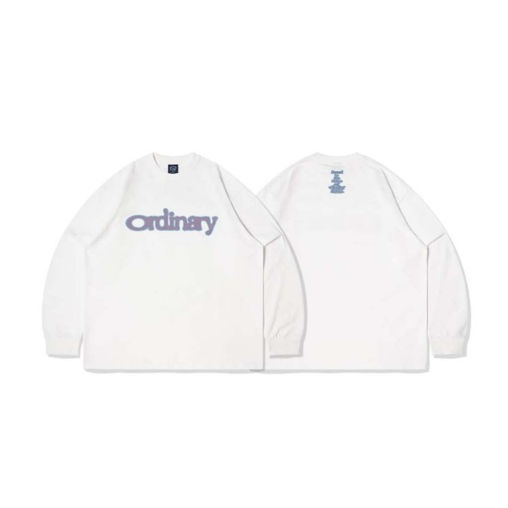 ORDINARY 25AW LOGO L/S TEE 昏眩LOGO 基礎長TEE【PS中壢】-規格圖9