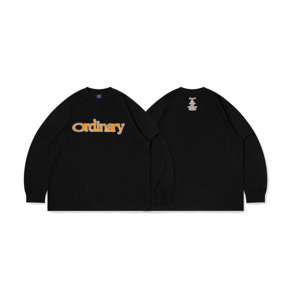 ORDINARY 25AW LOGO L/S TEE 昏眩LOGO 基礎長TEE【PS中壢】-規格圖9