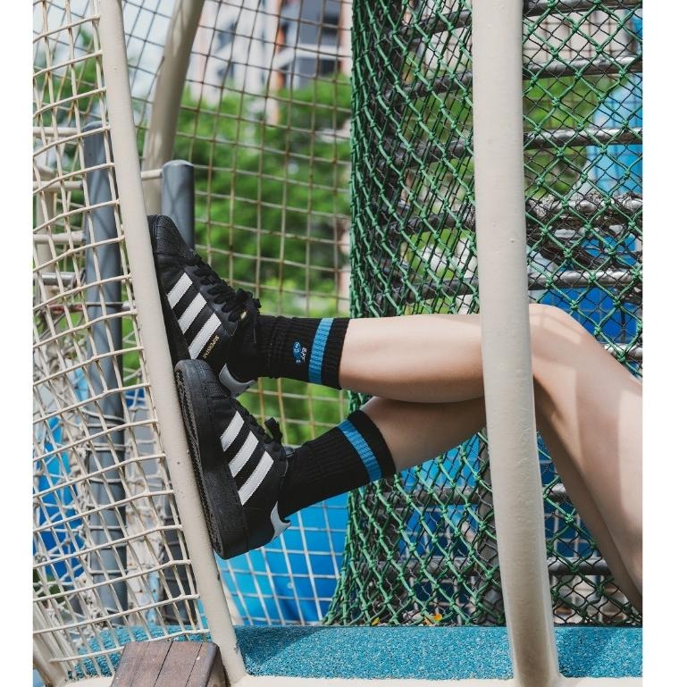 BEST FOOT FRIEND / BFF襪 SLEEPING FISH 小魚 刺繡 長襪【PS中壢】-細節圖8