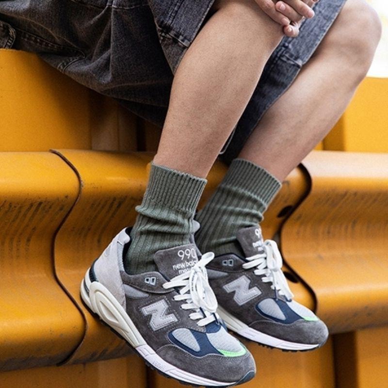 Tweed Basic Socks 粗針織條紋 粗織襪 襪子 堆疊中長襪  運動長襪 男女 運動襪 襪【PS中壢】-細節圖4