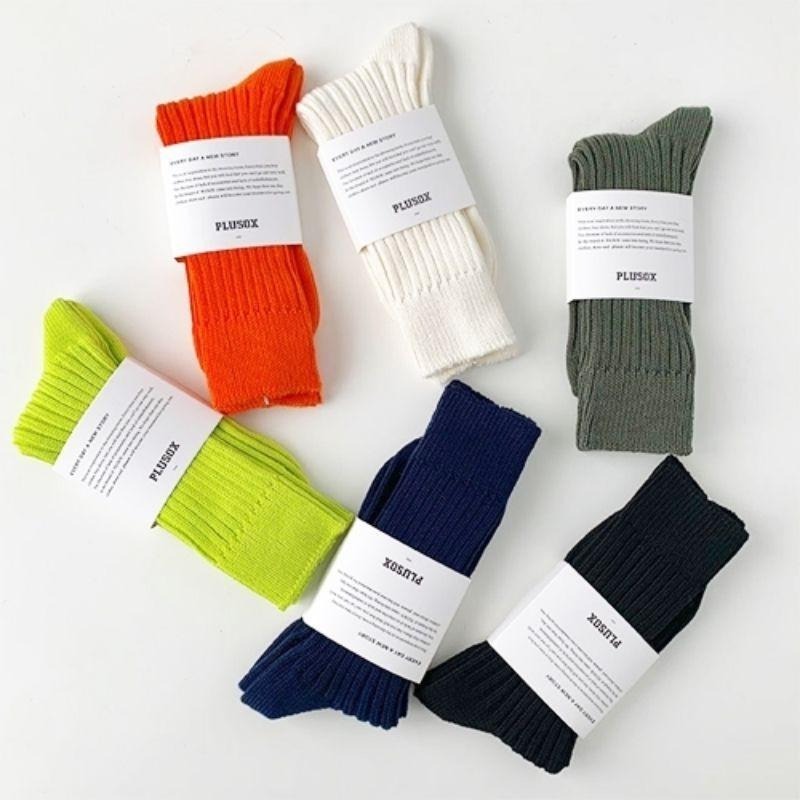 Tweed Basic Socks 粗針織條紋 粗織襪 襪子 堆疊中長襪  運動長襪 男女 運動襪 襪【PS中壢】-細節圖6