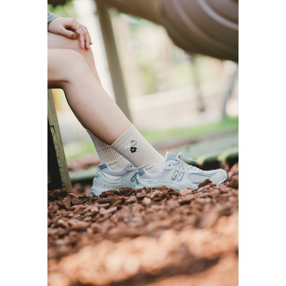 BEST FOOT FRIEND / BFF襪 Plumeria雞蛋花 刺繡長襪【PS中壢】-細節圖7