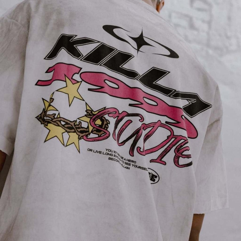 KILLASYSTEM 25S/S PIXEL DAMAGE TEE 復古像素 油污破壞短T【PS中壢】-細節圖5