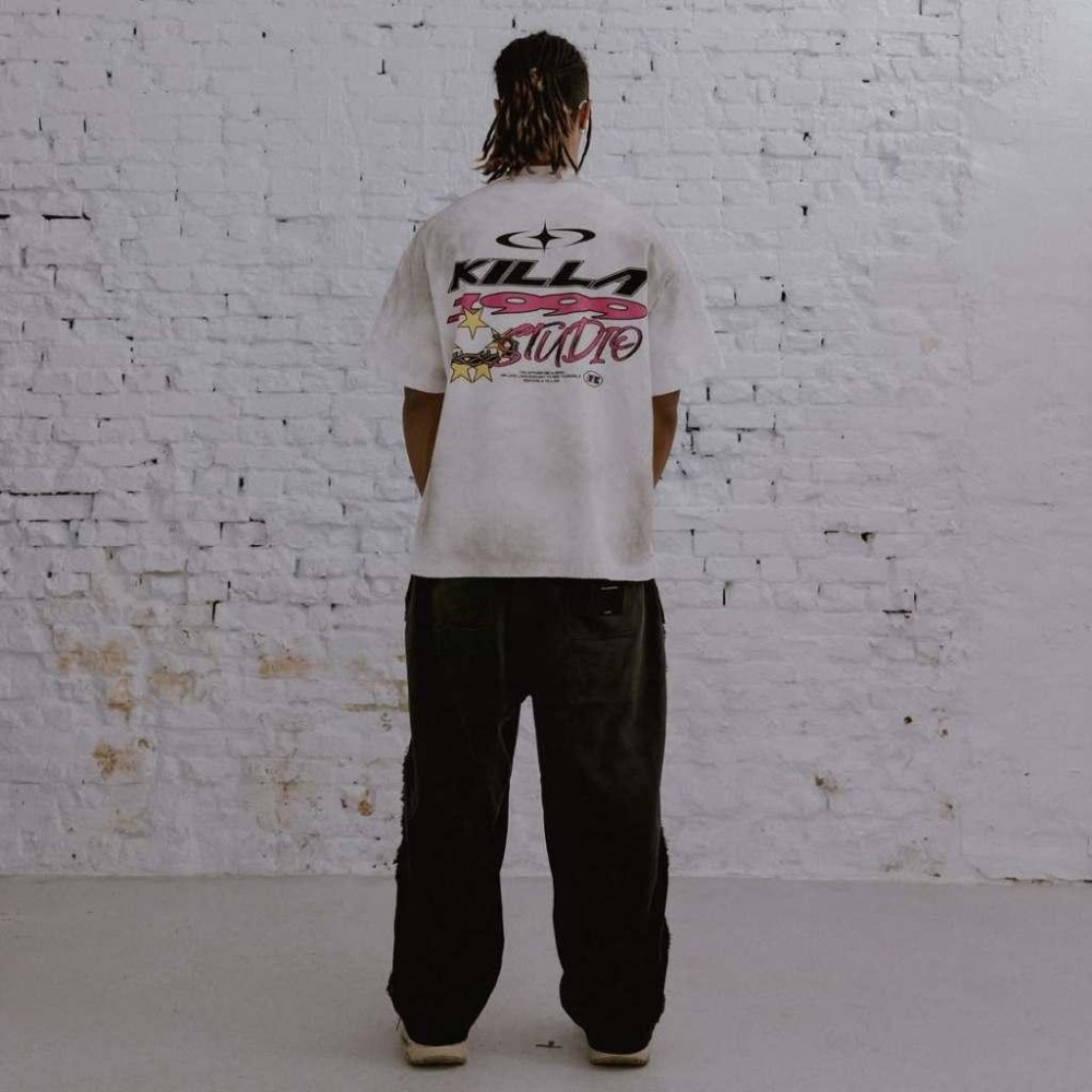 KILLASYSTEM 25S/S PIXEL DAMAGE TEE 復古像素 油污破壞短T【PS中壢】-細節圖7
