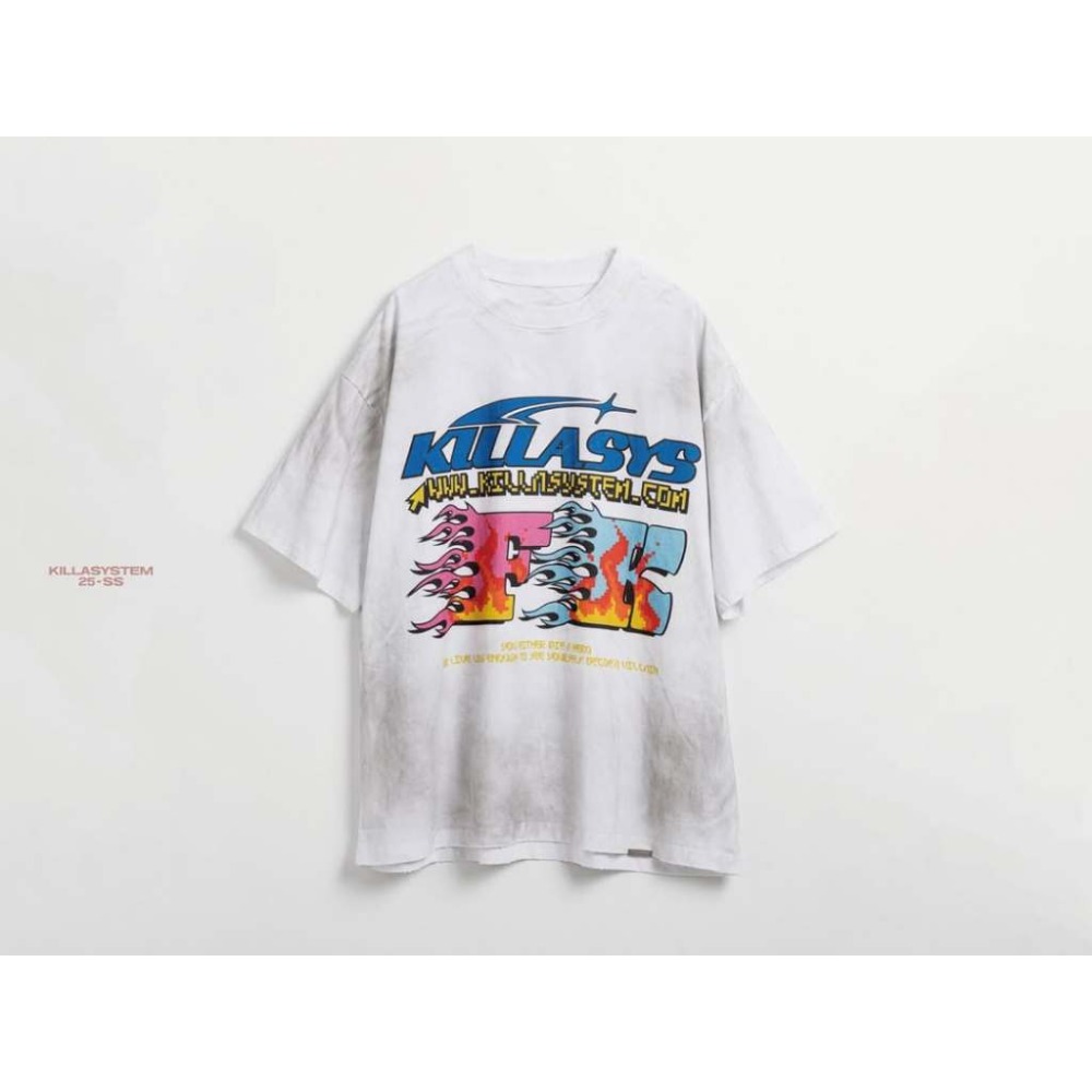 KILLASYSTEM 25S/S PIXEL DAMAGE TEE 復古像素 油污破壞短T【PS中壢】-規格圖7