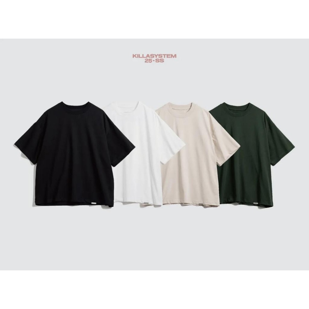 KILLASYSTEM-BASIC BOXY TEE 短版 防曬 涼感 素TEE 短袖 【PS中壢】-細節圖4