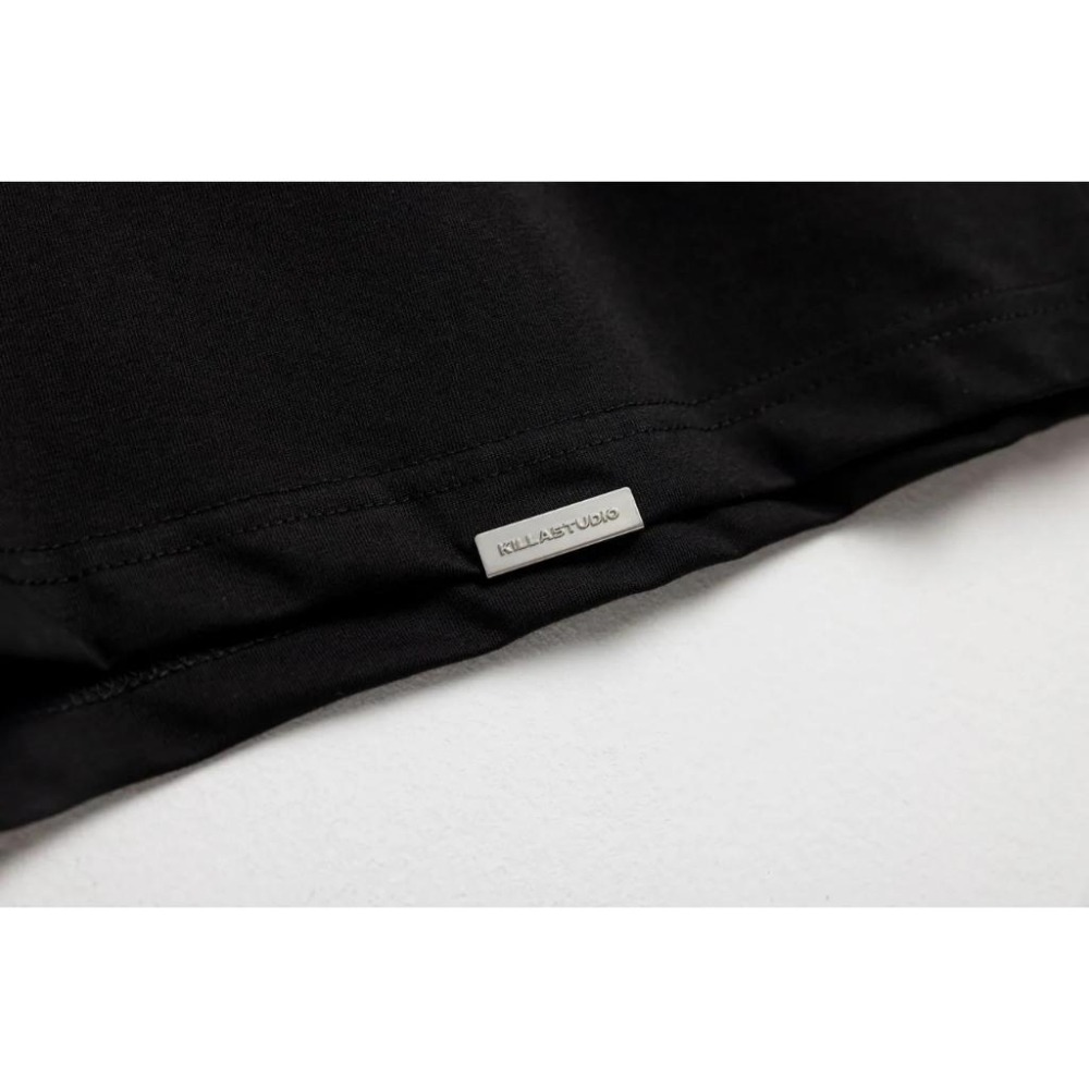 KILLASYSTEM-BASIC BOXY TEE 短版 防曬 涼感 素TEE 短袖 【PS中壢】-細節圖9