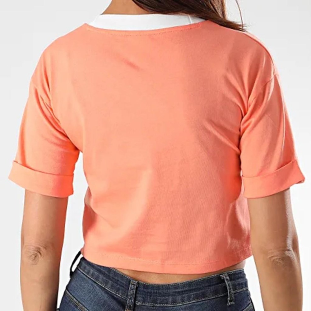 ADIDAS 胸口刺繡 LOGO 設計 短版 上衣【PS中壢】-細節圖7