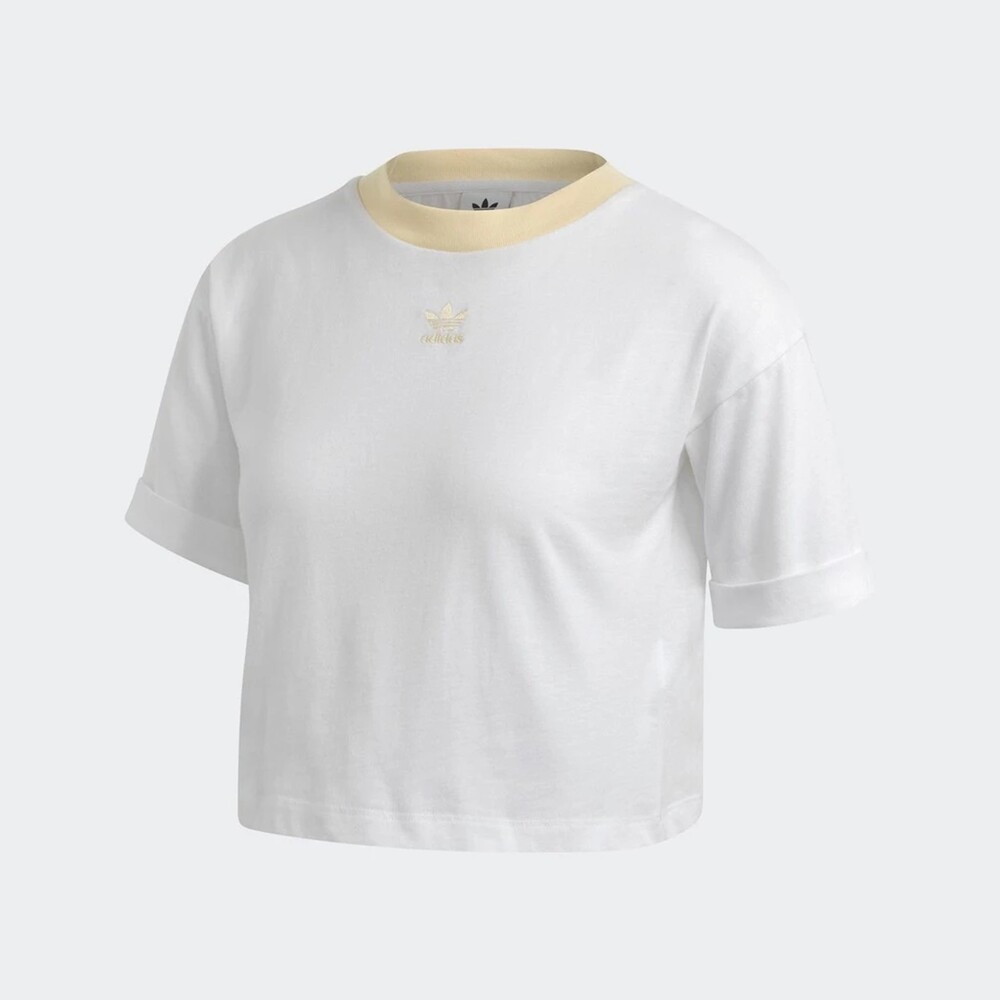 ADIDAS 胸口刺繡 LOGO 設計 短版 上衣【PS中壢】-規格圖8