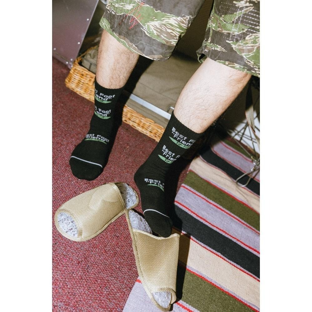 BEST FOOT FRIEND / BFF襪 BFF NEONSIGN 霓虹燈 刺繡 長襪【PS中壢】-細節圖4