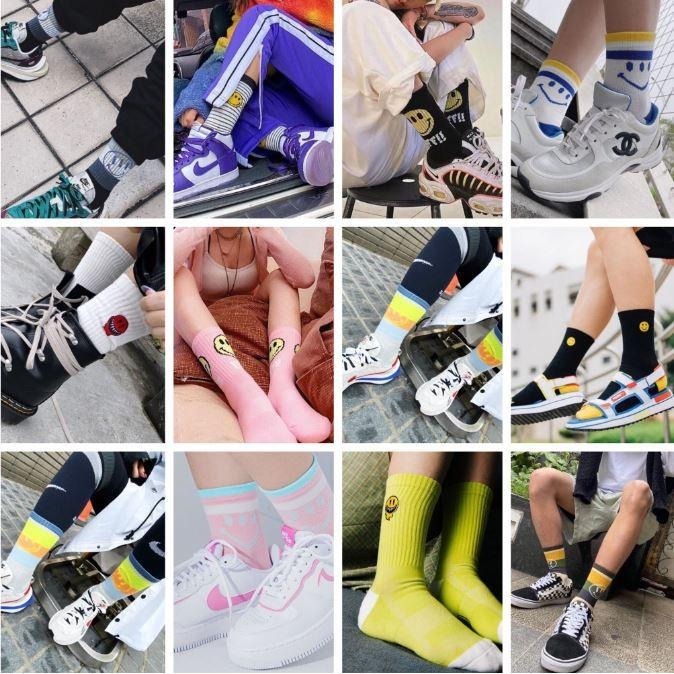 BEST FOOT FRIEND /BFF襪 運動 長襪 短襪 微笑 繽紛 刺繡 笑臉【PS中壢】綜合賣場-細節圖7