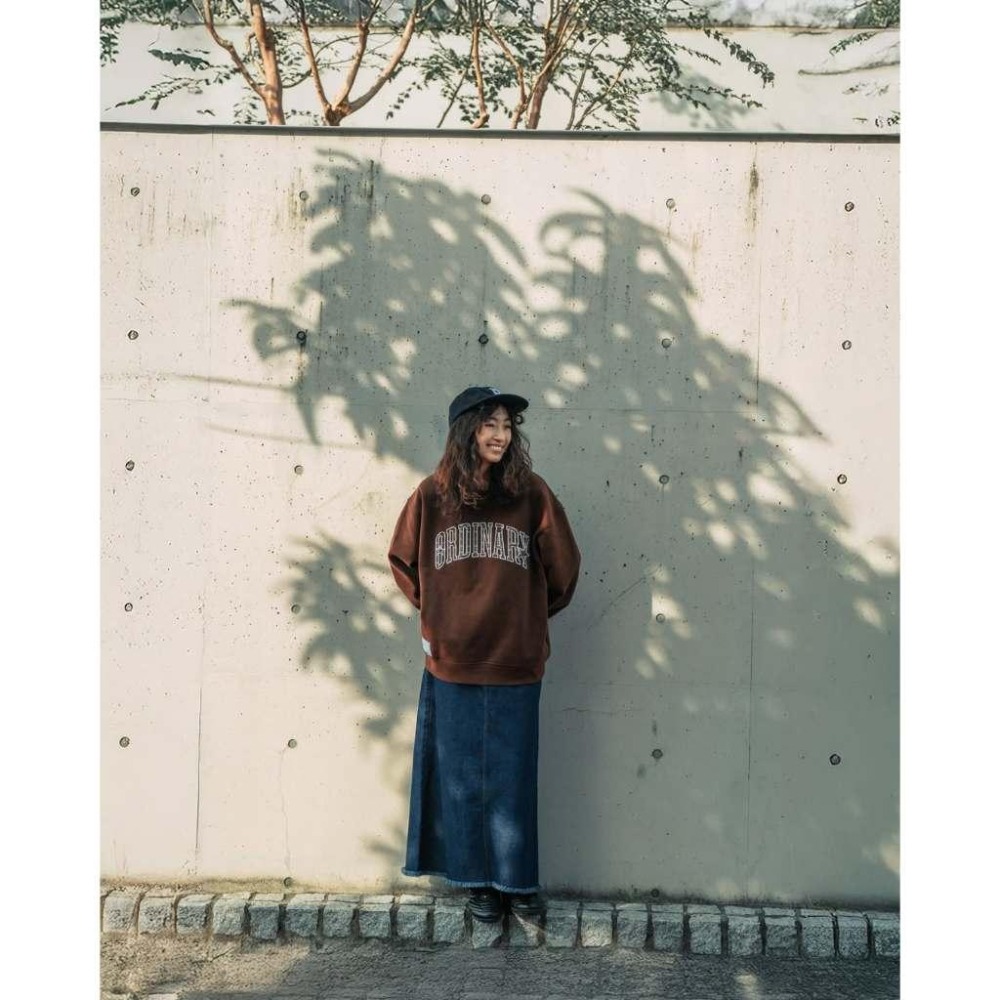 ORDINARY 25AW STAR PLAID SWEATSHIRT 格紋星貼布大學T【PS中壢】-細節圖8