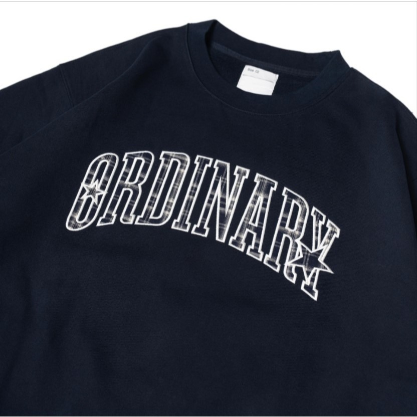 ORDINARY 25AW STAR PLAID SWEATSHIRT 格紋星貼布大學T 店內價 【PS中壢】-規格圖9