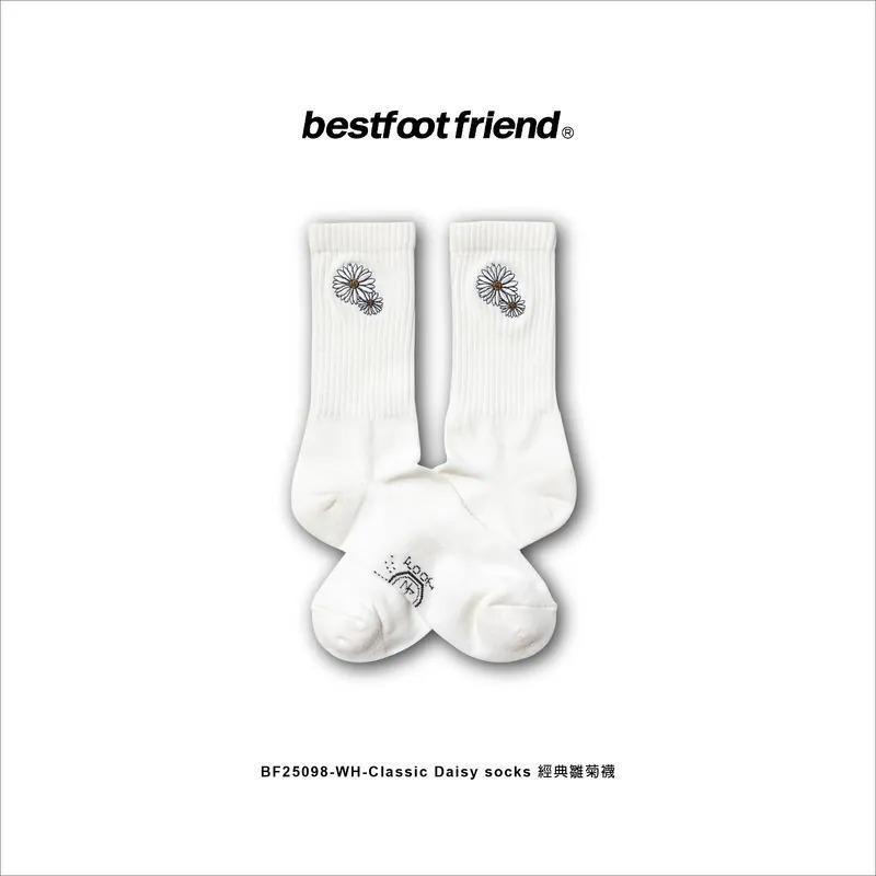 BEST FOOT FRIEND /BFF襪 CLASSIC DAISY SOCKS 經典刺繡雛菊長襪【PS中壢】-細節圖2