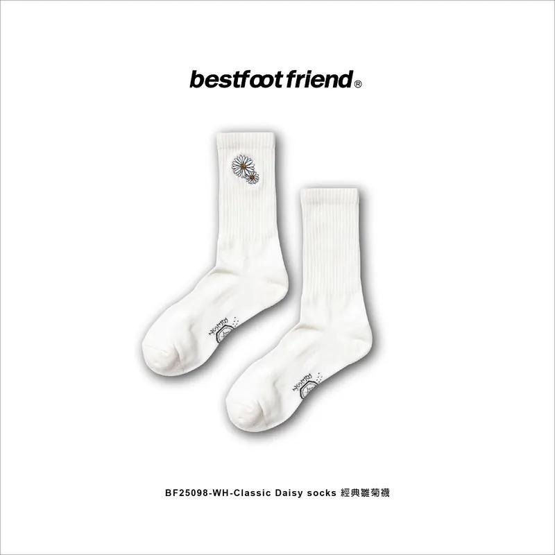 BEST FOOT FRIEND /BFF襪 CLASSIC DAISY SOCKS 經典刺繡雛菊長襪【PS中壢】-細節圖3