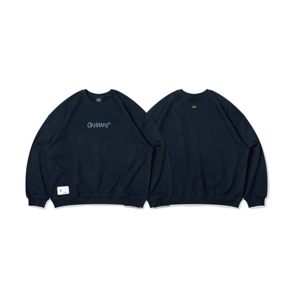 ORDINARY 25AW LOGO POCKET SWEATSHIRT 口袋大學T 無刷毛 店內價 【PS中壢】-規格圖3