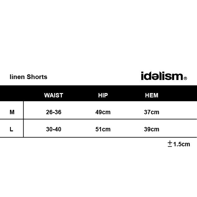 IDEALISM IDE linen Shorts 棉麻休閒短褲【PS中壢】-細節圖4