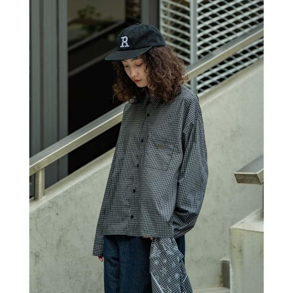 ORDINARY METAL TAG CROPPED CHECK SHIRT鐵牌短板格紋襯衫 PS中壢-細節圖2