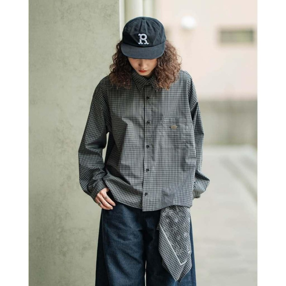ORDINARY METAL TAG CROPPED CHECK SHIRT鐵牌短板格紋襯衫 PS中壢-細節圖3