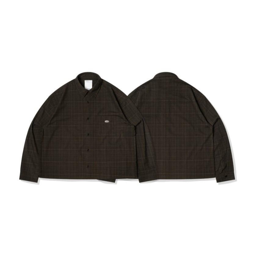 ORDINARY METAL TAG CROPPED CHECK SHIRT鐵牌短板格紋襯衫 PS中壢-規格圖9