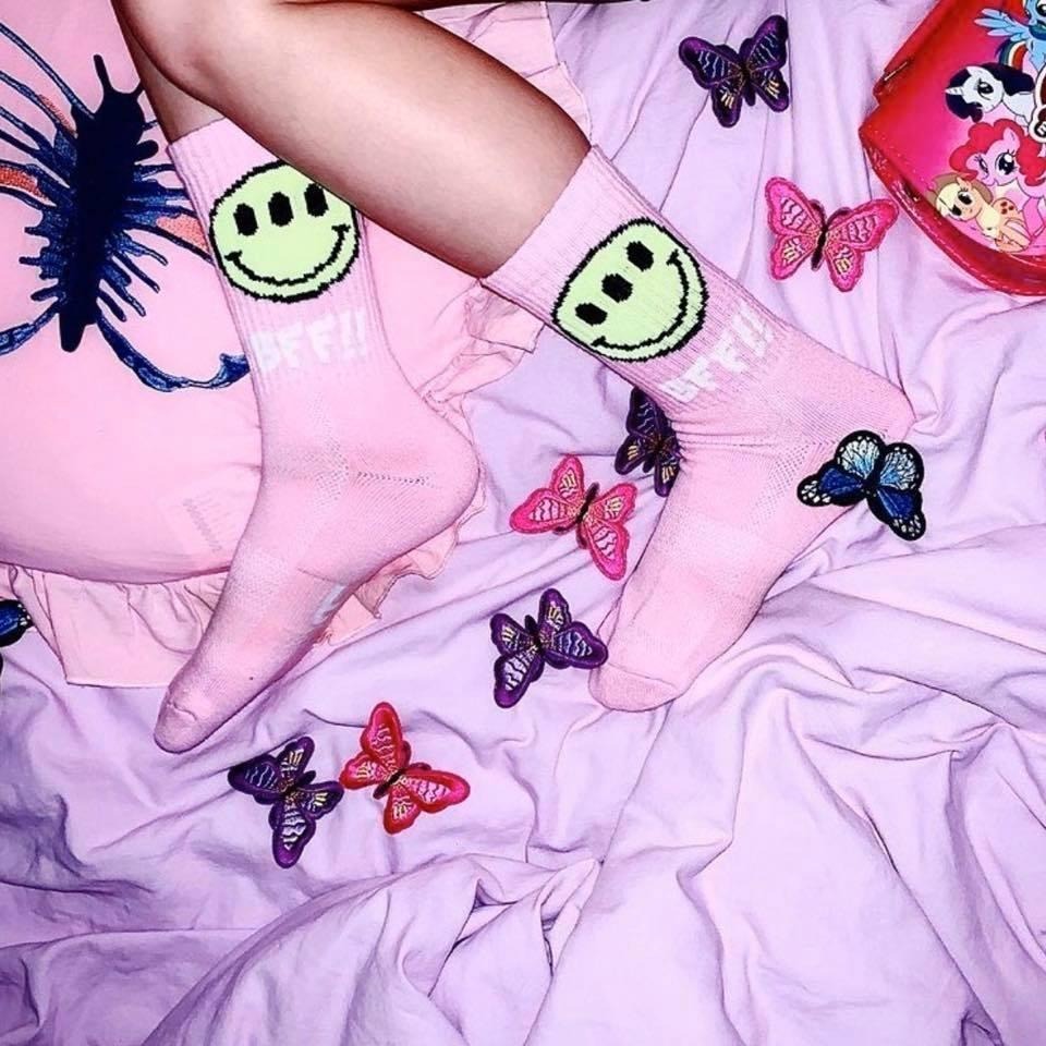 BEST FOOT FRIEND /BFF襪 BIG SMILE SOCK 微笑 長襪 【PS中壢】-細節圖2