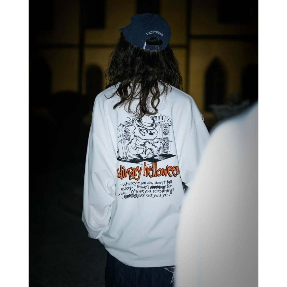 ORDINARY 25AW NIGHTMARE L/S TEE 美式驚悚電影插畫長TEE 店內價 【PS中壢】-細節圖6
