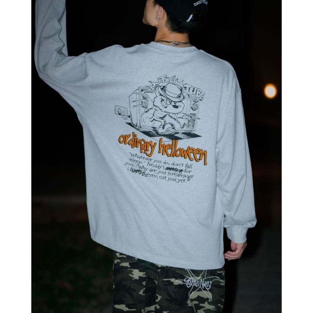 ORDINARY 25AW NIGHTMARE L/S TEE 美式驚悚電影插畫長TEE 店內價 【PS中壢】-細節圖9