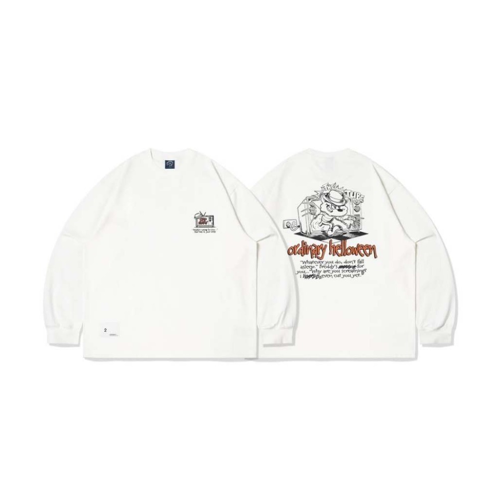 ORDINARY 25AW NIGHTMARE L/S TEE 美式驚悚電影插畫長TEE 店內價 【PS中壢】-規格圖1