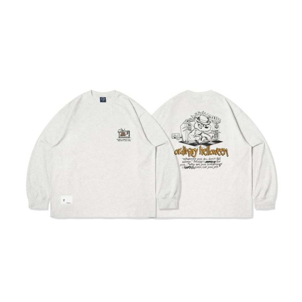 ORDINARY 25AW NIGHTMARE L/S TEE 美式驚悚電影插畫長TEE 店內價 【PS中壢】-規格圖2