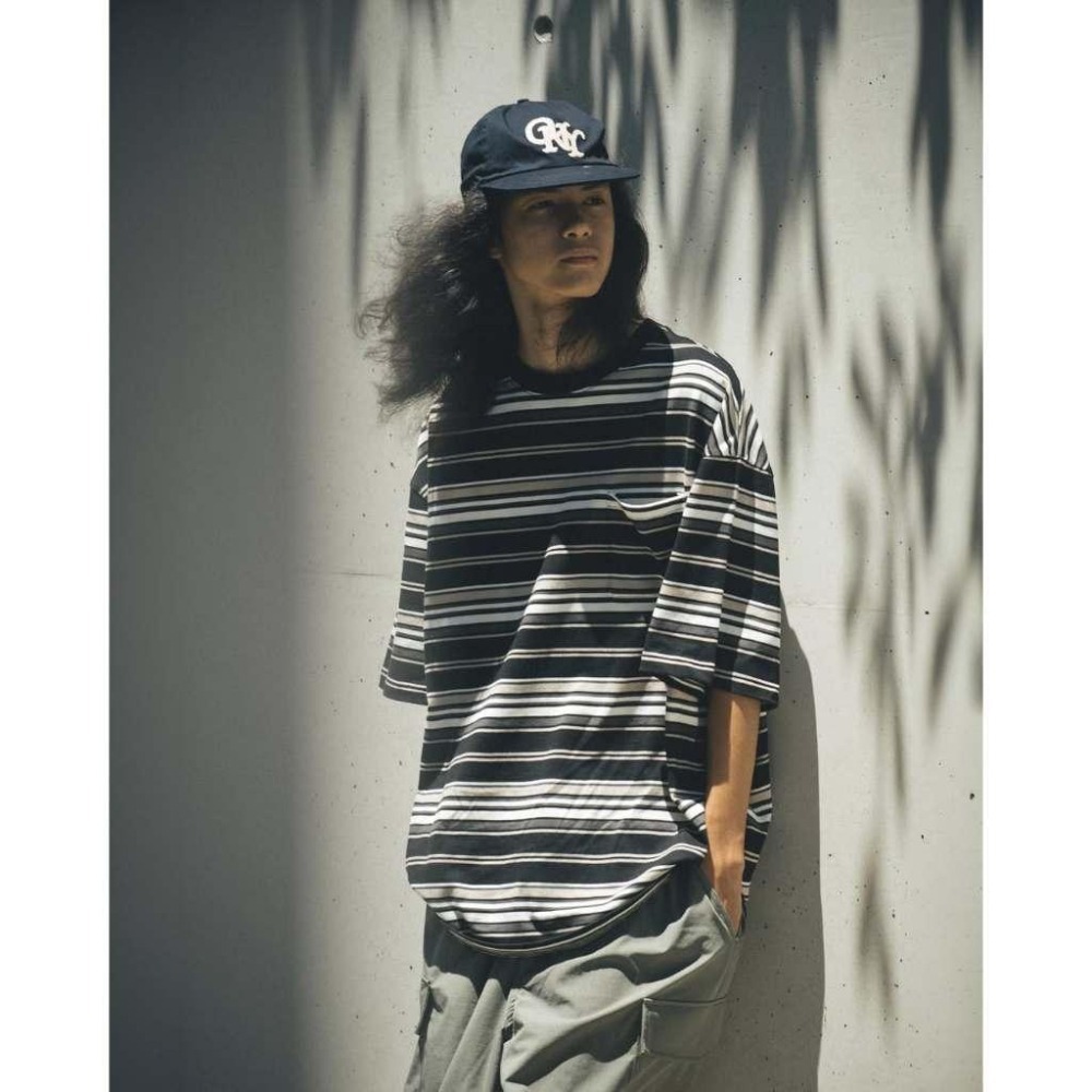 ORDINARY 24SS STRIPE T-SHIRT 漸層寬鬆橫條短TEE 店內價 【PS中壢】-細節圖2