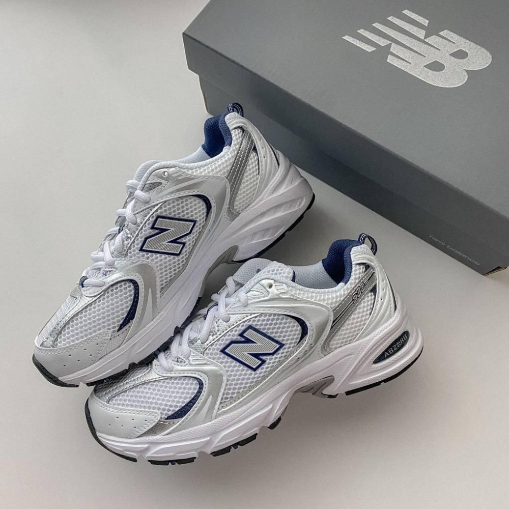 NEW BALANCE MR530SG MR530 530 白藍 奶茶色 白銀【PS中壢】-細節圖3