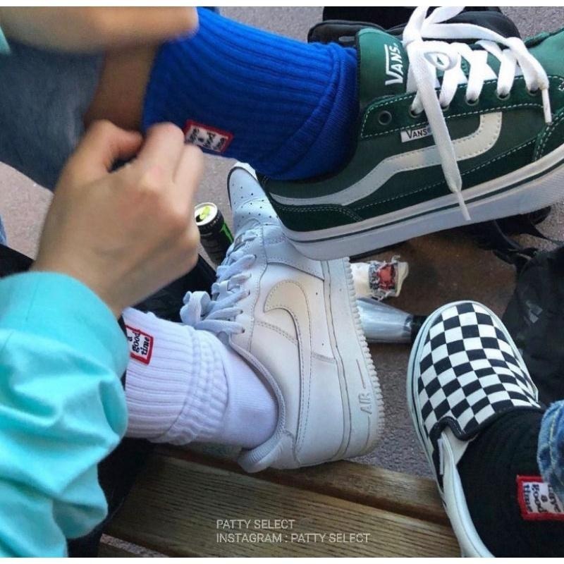 Have a good time sock 襪子 基本LOGO 中筒襪 長襪 字框 電繡 運動長襪 運動襪【PS中壢】-細節圖5