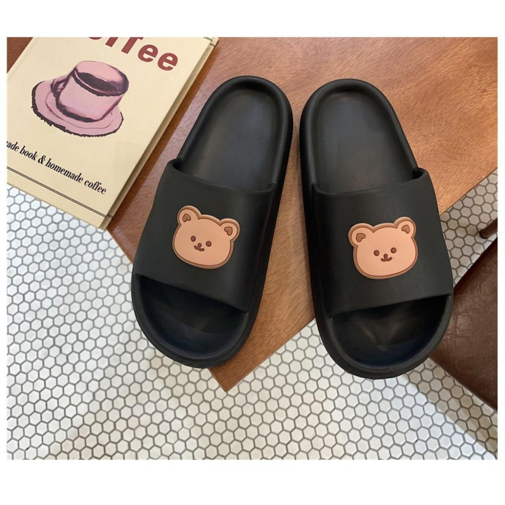 SOMI 熊麻吉  EVA 防水 超軟Q 厚底 室內 室外 造型 拖鞋【PS中壢】-細節圖4