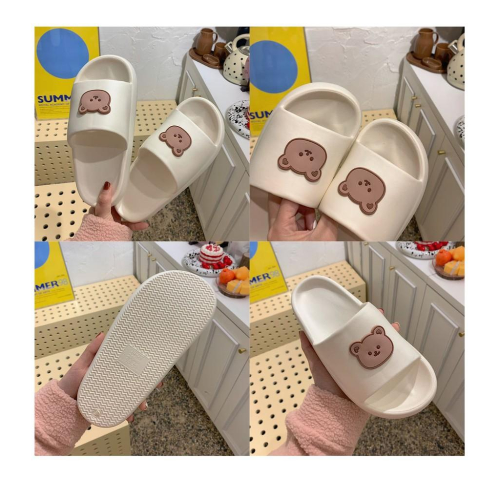SOMI 熊麻吉  EVA 防水 超軟Q 厚底 室內 室外 造型 拖鞋【PS中壢】-細節圖9