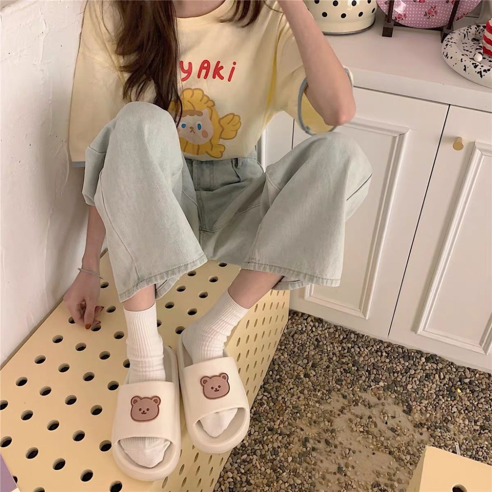 SOMI 熊麻吉  EVA 防水 超軟Q 厚底 室內 室外 造型 拖鞋【PS中壢】-規格圖10