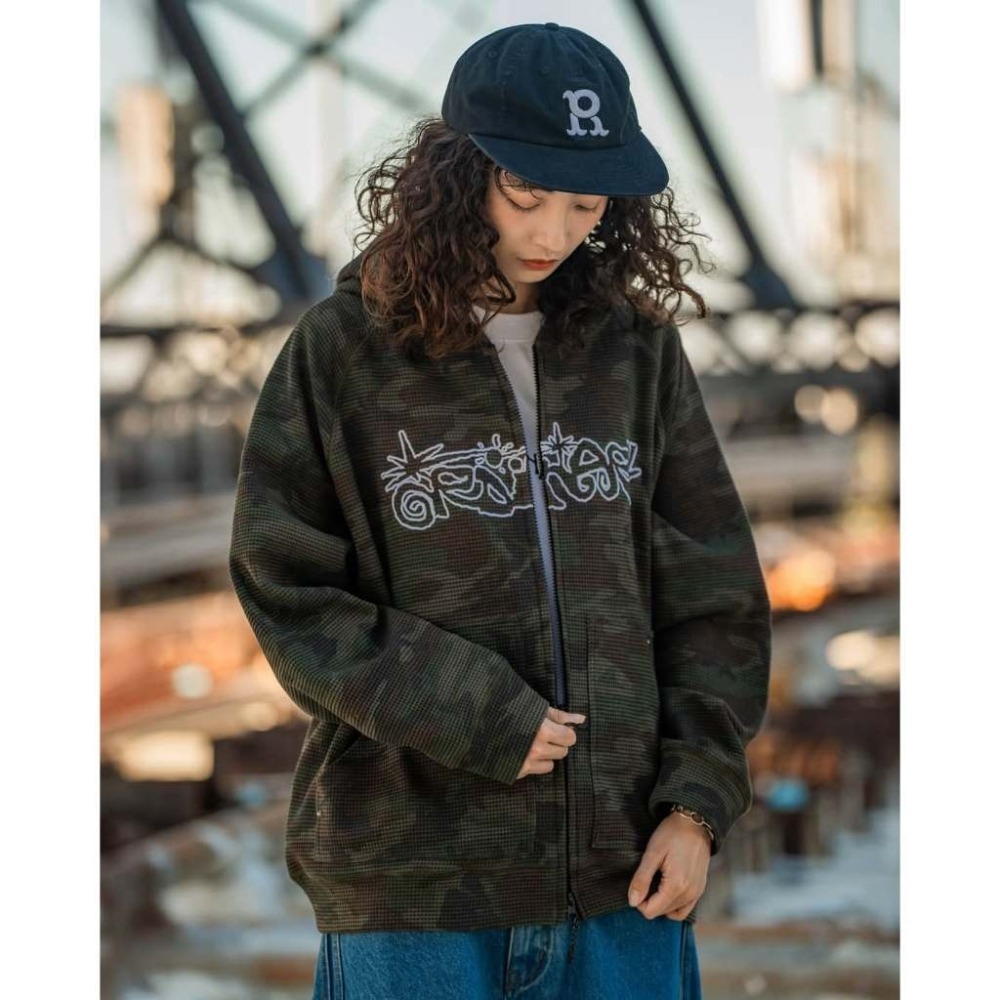 ORDINARY CAMO WAFFLE ZIP UP HOODIE 華夫格短板迷彩連帽外套 店內價【PS中壢】-細節圖3