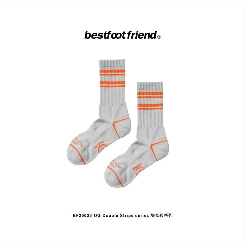BEST FOOT FRIEND /BFF襪 DOUDLE STEIPE SERIES 雙條紋長襪【PS中壢】-細節圖5